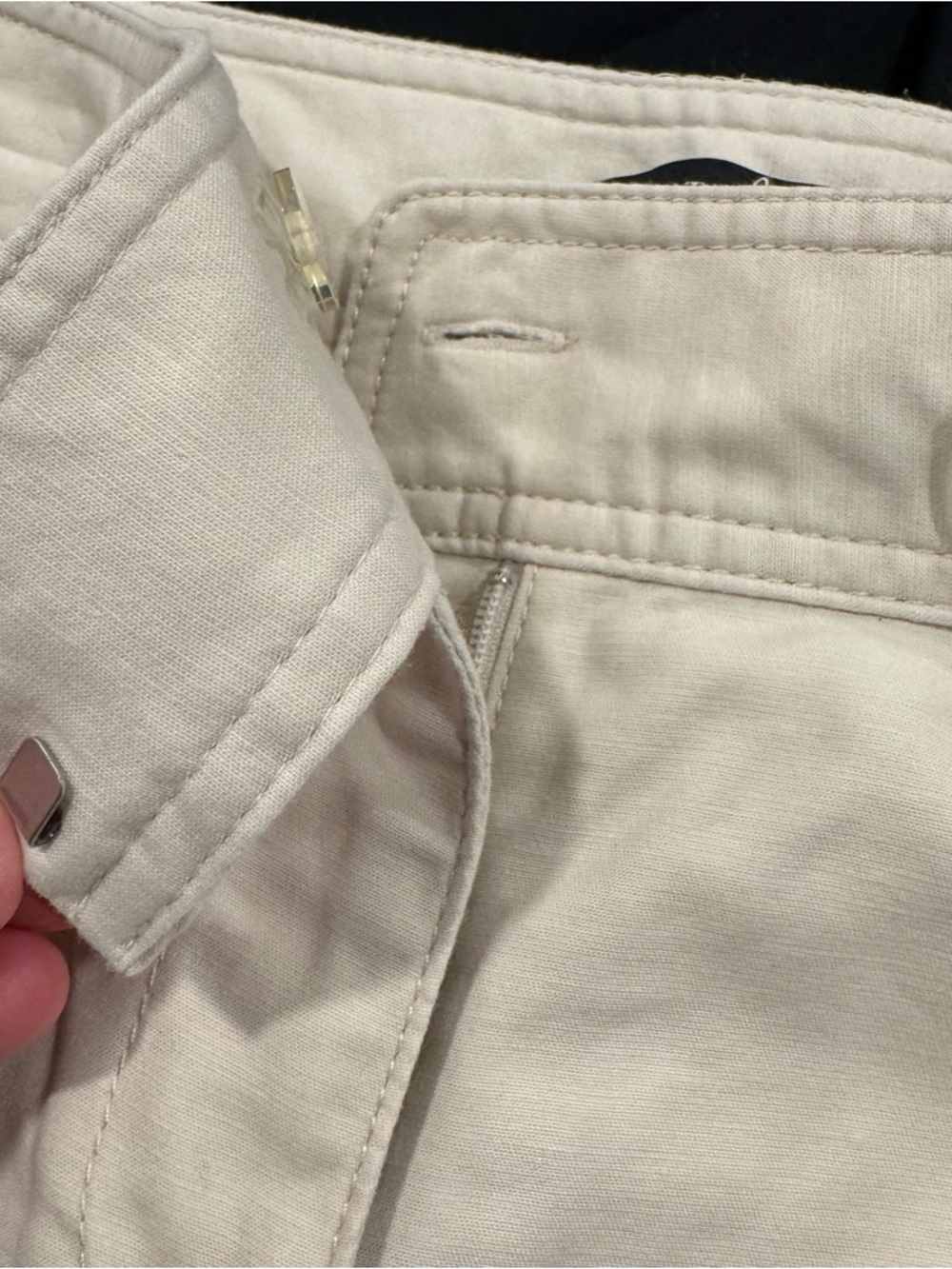 Lot of 2 Ann Taylor Signature Womens 8 Stretch Casual Flat Front Khaki 4" Shorts - Picture 3 of 15